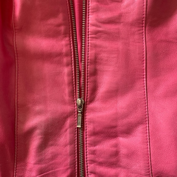 Danier leather fitted jacket - Hot Pink - Picture 8 of 10